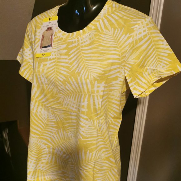 Ecothreads Women's Organic Cotton T-Shirt (Yellow) - Picture 4 of 6